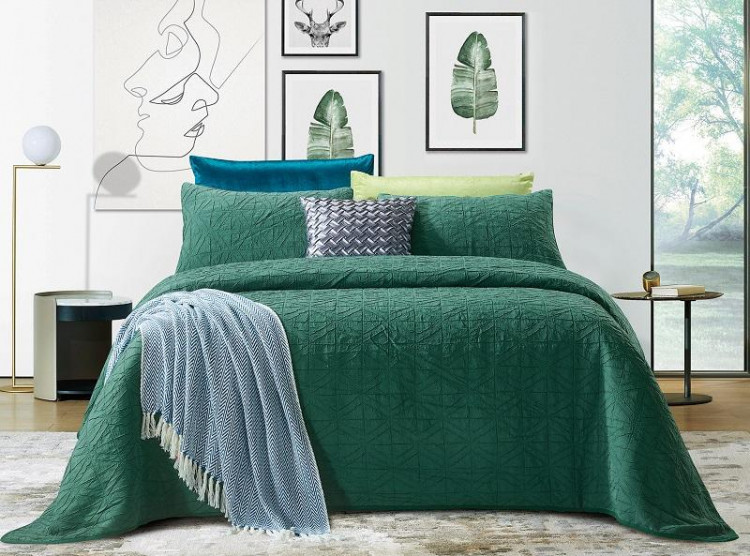 Покрывало с наволочкой тонкое жаккардовое TANGO EM-07 180х220