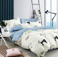 Постельное белье из сатина TANGO мур-мяу 70х70 (2шт) 1,5-спальное