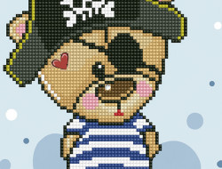 Кристальная (алмазная) мозаика ФРЕЯ ALV-100 Маленький пират