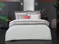 Постельное белье из сатина де люкс SAREV SPORT CHIC 500TC N309 MINSK V2-GRI 50х70 (4шт), 40х40 (1шт) евро