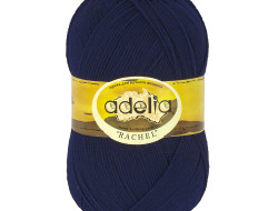 Пряжа ADELIA RACHEL №14 темно-синяя 90% шерсть, 10% полиэстер, 5 шт х 100 гр, 400 м +/- 15 м