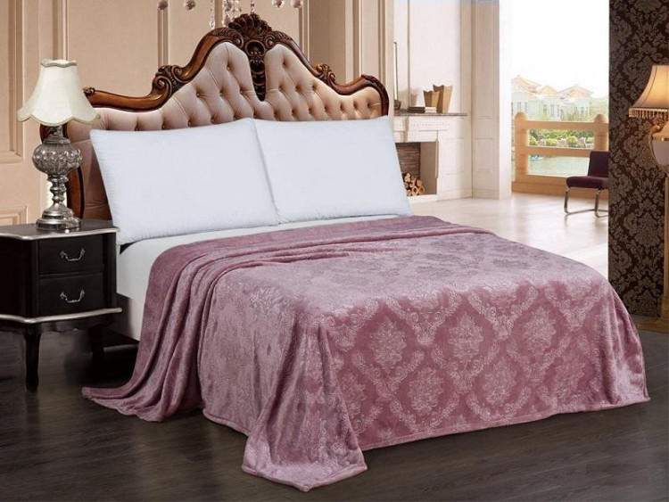 Плед однотонный из микрофибры с тиснением АЛЬВИТЕК ВЕНЕЦИЯ 151-pv 200х220