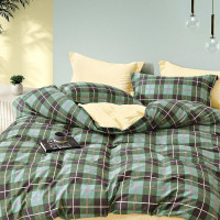 Постельное белье из сатина TANGO клетка 50х70 (2шт) 2-спальное