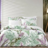 Постельное белье из сатина люкс TAC DELUX PREMUIM DIGITAL VERANO зеленое евро