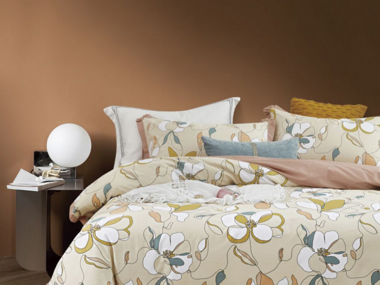 Постельное белье из сатина ASABELLA 1937-6 50х70 (2шт) и 70х70 (2шт) евро