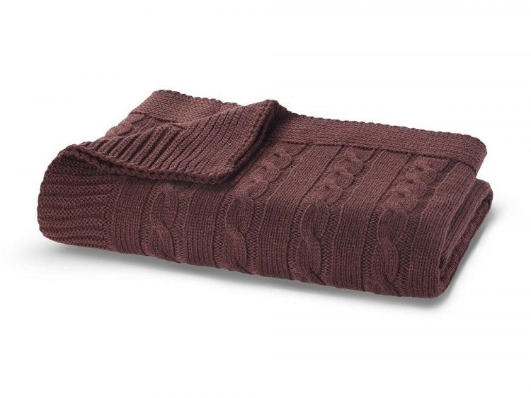 Плед вязанный акриловый CASUAL AVENUE BOSTON old red 130х170