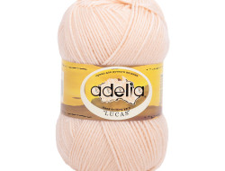 Пряжа ADELIA LUCAS №27 светло-бежевая 70% шерсть, 30% акрил, 5 шт х 100 гр, 218 м +/- 10 м
