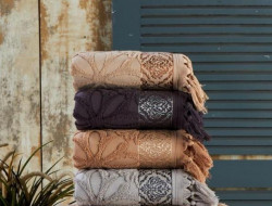 Набор полотенец махровых хлопковых KARVEN COTTON PENYE HS1004 HANZADE 50х90 (4шт)