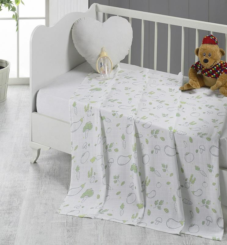 Пеленка детская муслиновая антибактериальная KARNA FERTELLI V1 120х120