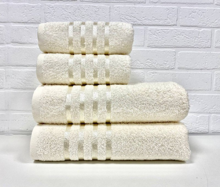 Полотенце махровое DIVA AFRODITA 70х140 (1шт) кремовое