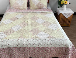 Покрывало с наволочками хлопковое TANGO PATCHWORK PW333-218 230х250