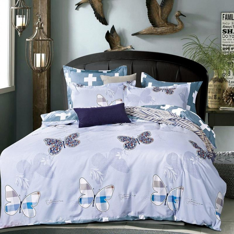 Постельное белье из микросатина TANGO DREAM FLY DF-238 50х70 (1шт), 70х70 (1шт) 1,5-спальное