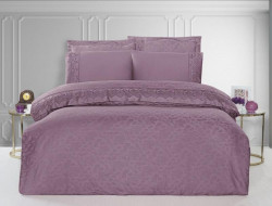 Постельное белье из жаккарда с кружевом KARVEN N166-J2-V7 50х70 (4шт)