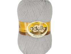 Пряжа ADELIA RACHEL №18 светло-серая 90% шерсть, 10% полиэстер, 5 шт х 100 гр, 400 м +/- 15 м
