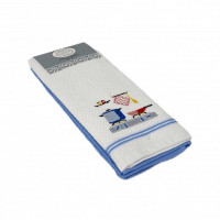 Набор кухонных полотенец хлопковых KARVEN HM770 ASKILI MUTFAK mavi-beyaz V4 40х60 (2шт)