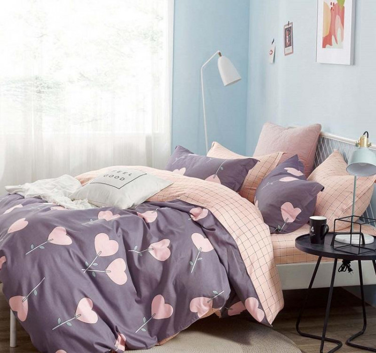 Постельное белье двухстороннее из твила TANGO TPIG-1130 50х70 (2шт), 70х70 (2шт) евро