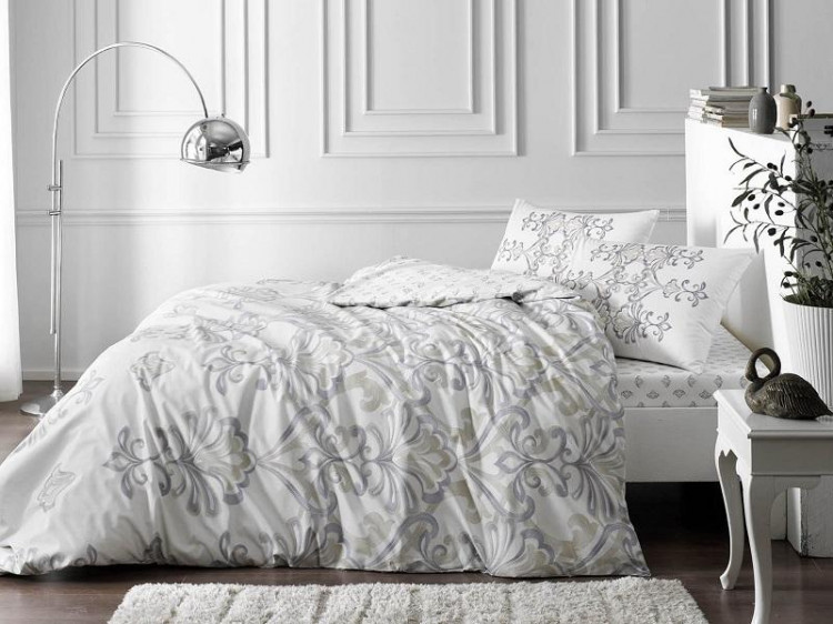 Постельное белье из ранфорса TAC RANFORCE LILES кофе 1,5-спальное