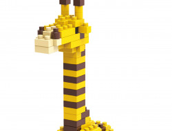 Конструктор пластиковый ПОДЕЛКИН PLK-01 №08 Жираф 146 элементов