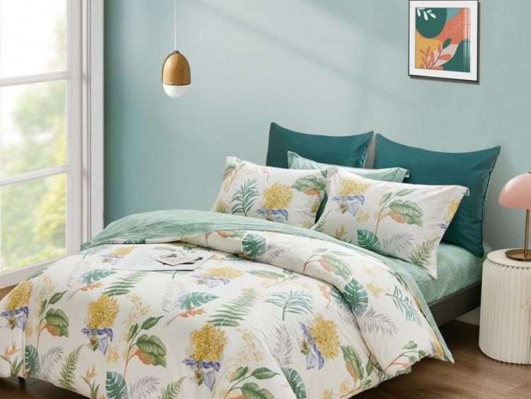 Постельное белье из сатина ASABELLA 1780-6 50х70 (2шт) и 70х70 (2шт) евро