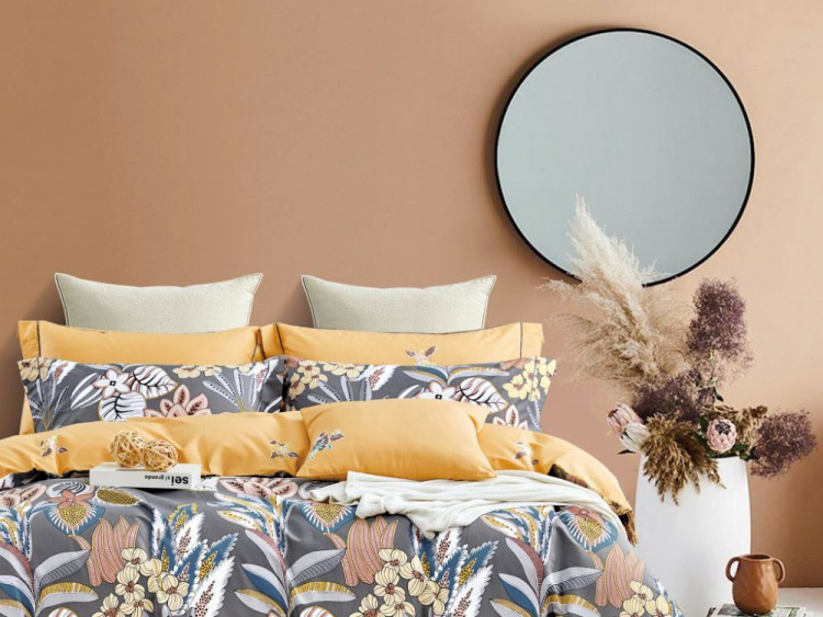 Постельное белье из сатина ASABELLA 1863-6 50х70 (2шт) и 70х70 (2шт) евро