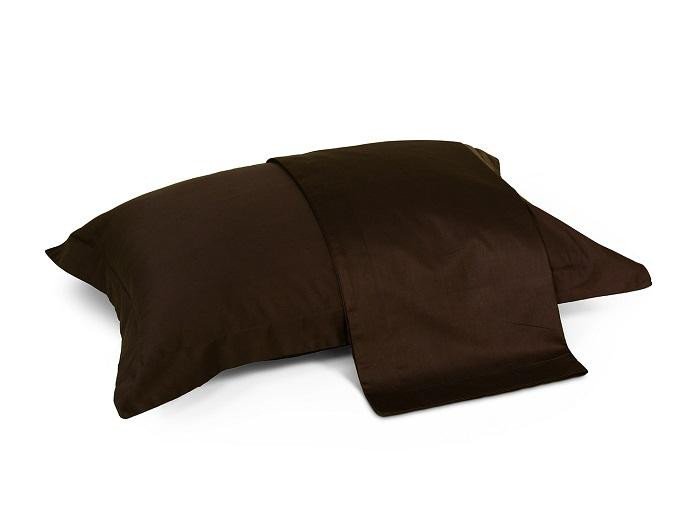 Набор наволочек из сатина TANGO LIFESTYLE JT-49 темно-коричневый 50х70 (2шт)