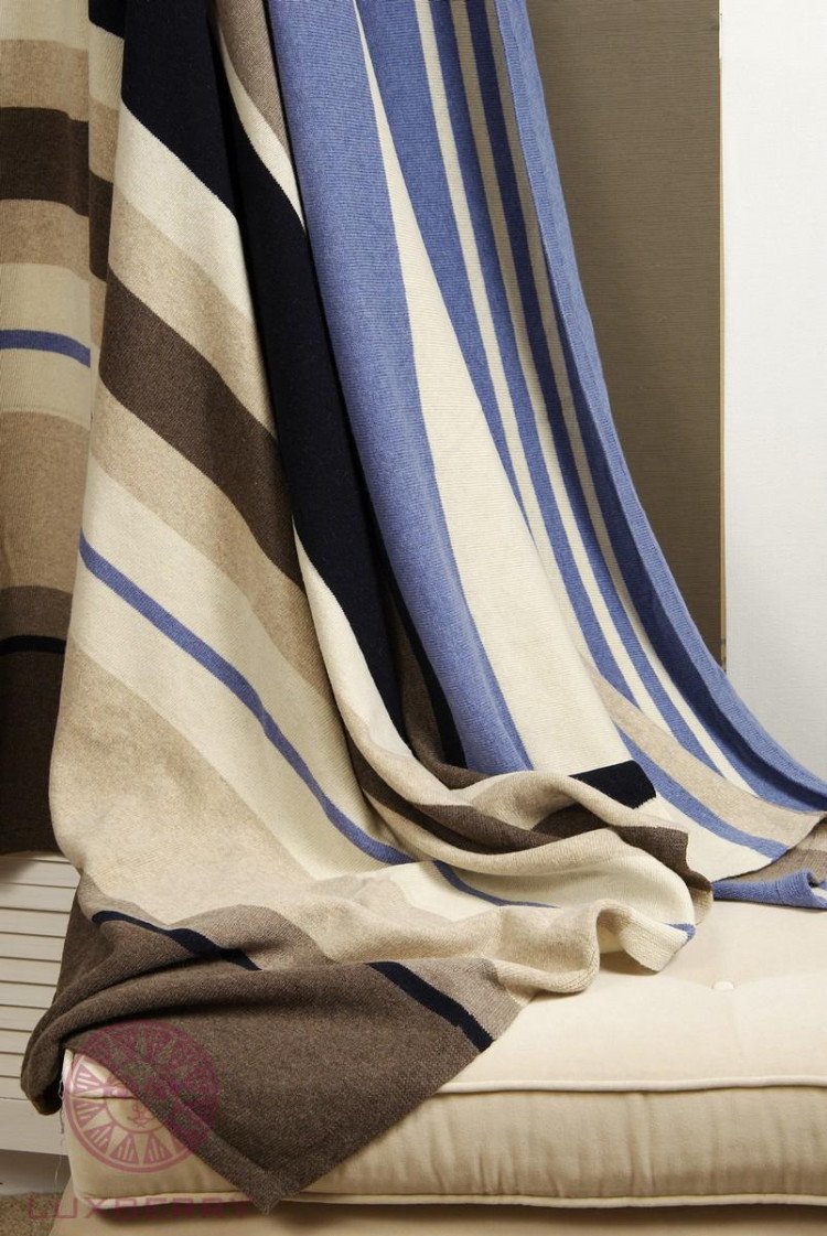 Плед LUXBERRY IMPERIO 82 бежево-синий 150х200