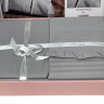 Постельное белье из DELUXE ранфорса KARVEN N029 SWEETNESS GREY 50х70 (4шт) евро