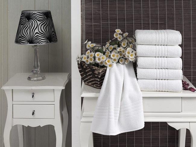 Набор полотенец KARNA гостиничный GREN белый 50х100 (6шт)