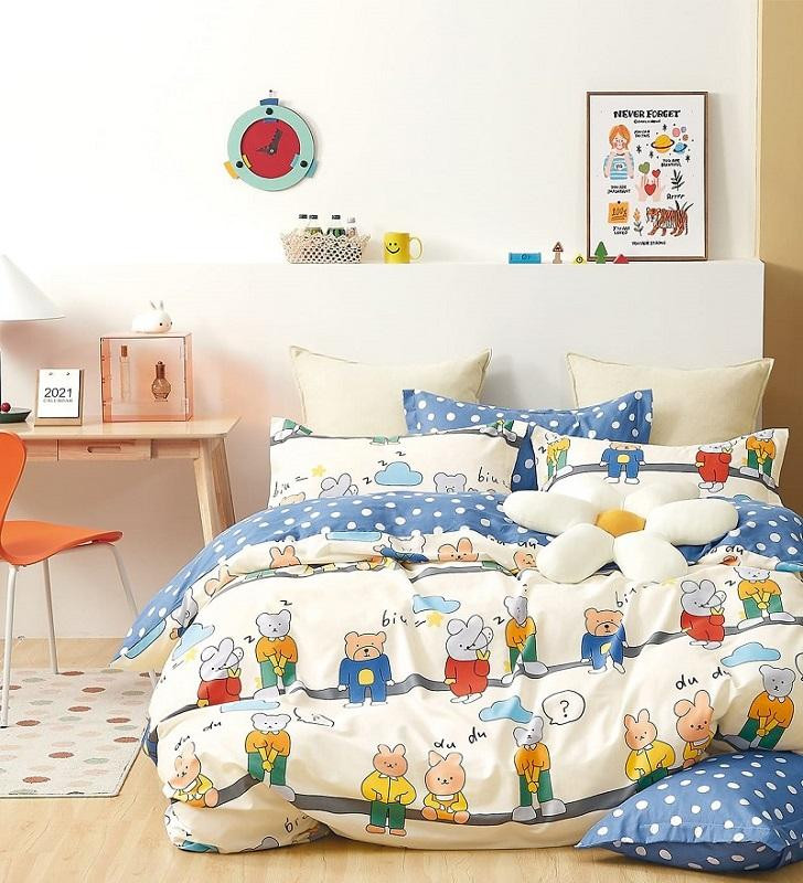 Постельное белье двухстороннее из твила TANGO TPIG-1589 50х70 (1шт), 70х70 (1шт) 1,5-спальное