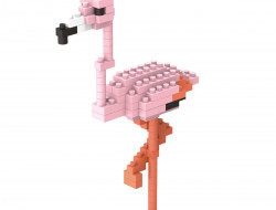 Конструктор пластиковый ПОДЕЛКИН PLK-01 №09 Фламинго 107 элементов