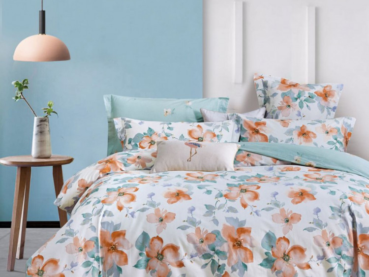 Постельное белье из сатина ASABELLA 1781-6 50х70 (2шт) и 70х70 (2шт) евро