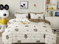 Постельное белье из сатина TANGO пингвины 70х70 (2шт) 1,5-спальное Постельное белье из сатина TANGO пингвины 70х70 (2шт) 1,5-спальное