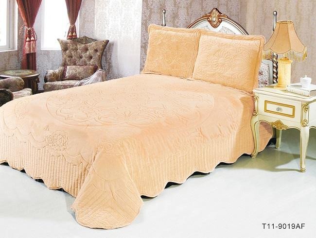 Покрывало из искусственного меха CLORIS ЛЮКС рыжее 220х240Н