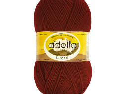 Пряжа ADELIA LUCAS №08 темно-терракотовая 70% шерсть, 30% акрил, 5 шт х 100 гр, 218 м +/- 10 м