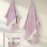 Набор махровых полотенец KARNA JASMIN лавандовый 50х90 (1шт), 70х140 (1шт)