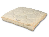 Одеяло стеганое из овечьей шерсти АЛЬВИТЕК МОДЕРАТО-ЛЕТО-МИКРОФИБРА 172x205 сверхлегкое