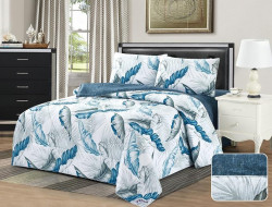 Постельное белье из микросатина с одеялом TANGO Y100-26 DE VERANO 50х70 (1шт), 70х70 (1шт) 1,5-спальное