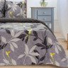 Постельное белье из поплина ЭТЕЛЬ ПАРАДАЙС серое евро