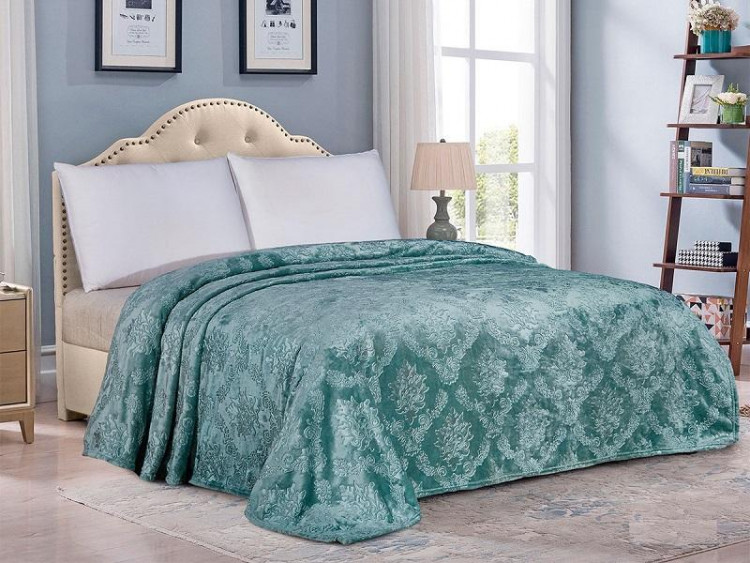 Плед однотонный из микрофибры с тиснением АЛЬВИТЕК ВЕНЕЦИЯ 168-pv 150х200