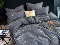 Постельное белье из сатина TANGO звездное небо 50х70 (2шт) 2-спальное