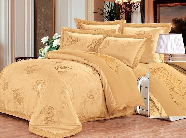 Постельное белье жаккардовое с вышивкой SILK PLACE 075-4-1721 2-спальное 50х70 (2шт)