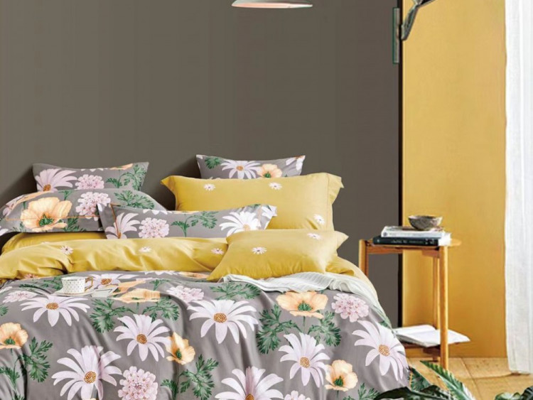 Постельное белье из сатина ASABELLA 1864-6 50х70 (2шт) и 70х70 (2шт) евро