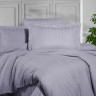 Постельное белье из страйп сатина KARVEN N164-SS-002 LILA сиреневое 50х70 (2шт), 70х70 (2шт) семейное