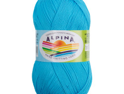 Пряжа ALPINA XENIA №846 голубая 100% мерсеризованный хлопок 10 шт х 50 гр, 240 м +/- 10 м
