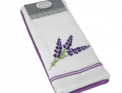 Набор кухонных полотенец хлопковых KARVEN HM770 ASKILI MUTFAK lila-beyaz V2 40х60 (2шт)