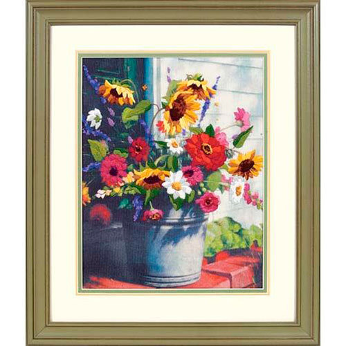 Набор для вышивания DIMENSIONS 01534 Корзина цветов 36x28 см