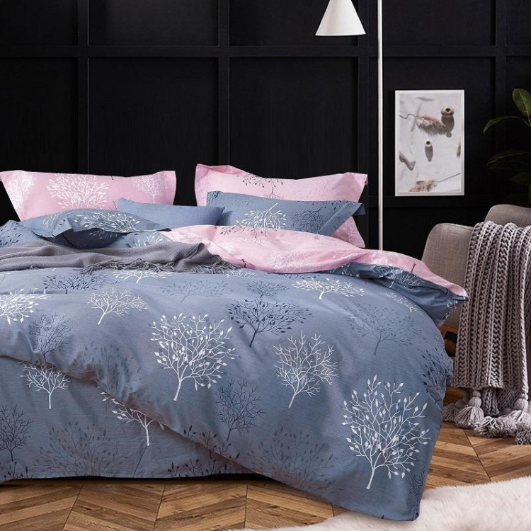 Постельное белье из твила TANGO серые акценты 50х70 (2шт) семейное