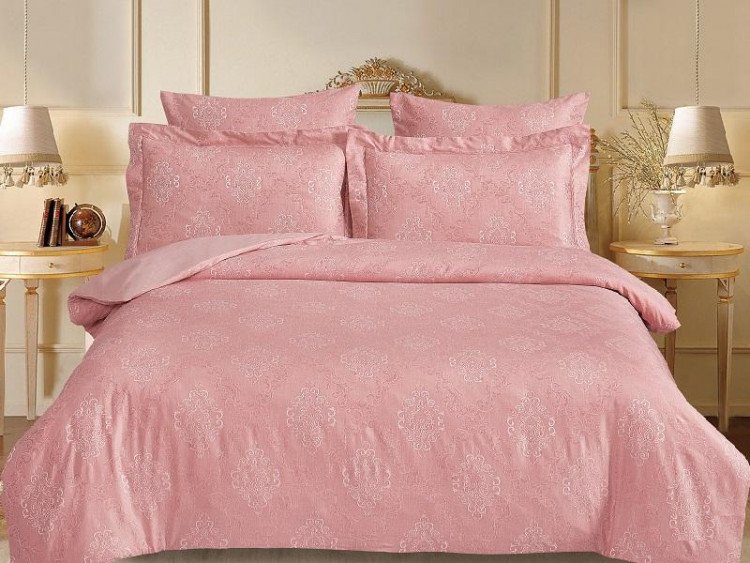 Постельное белье из хлопкового жаккарда со льном и тенселом АЛЬВИТЕК SOFT COTTON CLA-001 2-спальное