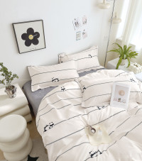 Постельное белье из твил-сатина TANGO дружные панды 70х70 (2шт) 2-спальное