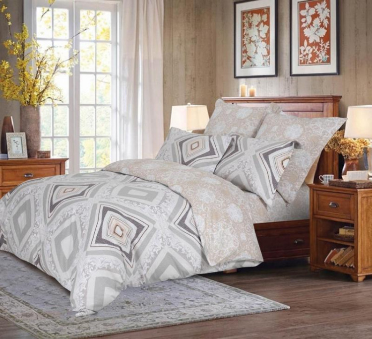 Постельное белье из сатина печатного САЙЛИД B-192 евро